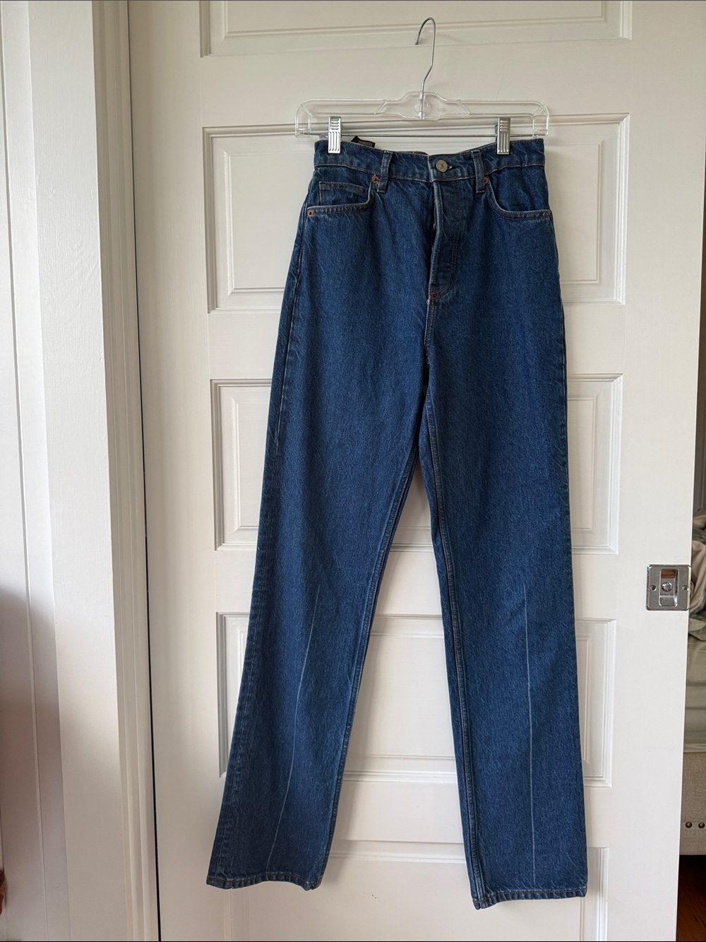 Reformation High Rise Straight leg long jeans 25
